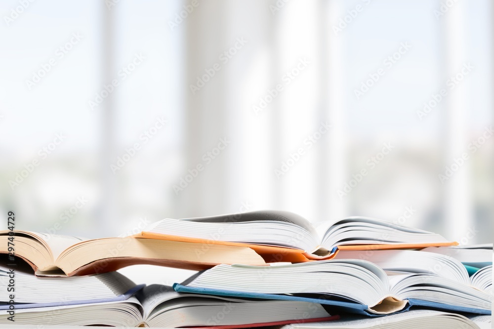 Colorful books collection on background. Colorful books collection on background.