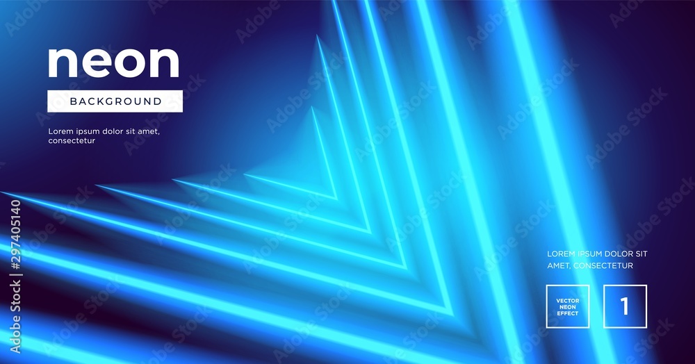 Naklejka premium Futuristic abstract colorful vector background with Glowing electric bright neon lines . Abstract Modern Vector Layout