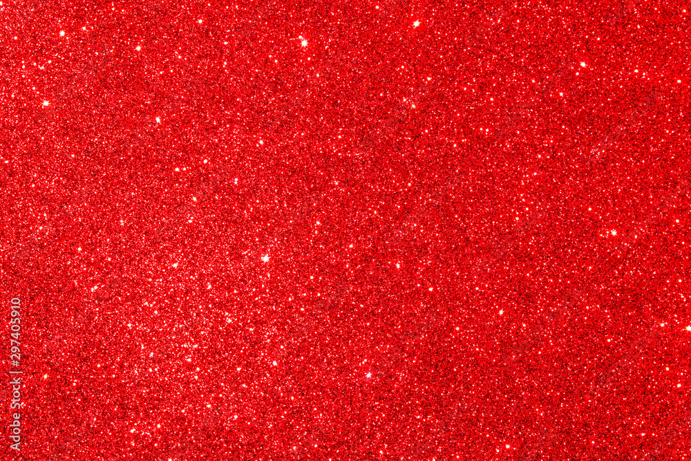 Red Glitter Texture Abstract Background, for any celebration, christmas, new year, birthday, valentin's day... - obrazy, fototapety, plakaty 