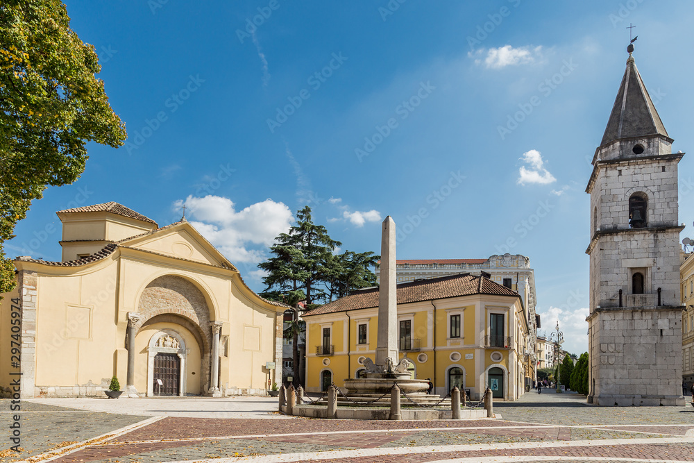 Obraz na płótnie Museum complex of the Church of Santa Sofia in Benevento, Campania, Italy, UNESCO world heritage w salonie