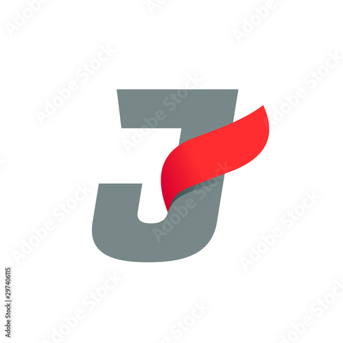 Free Download J letter logo with fast speed red wing. - GFXLoad