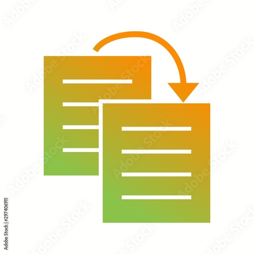Beautiful Duplicate content Vector Glyph icon