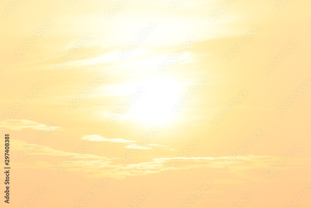 abstract background with sun and clouds