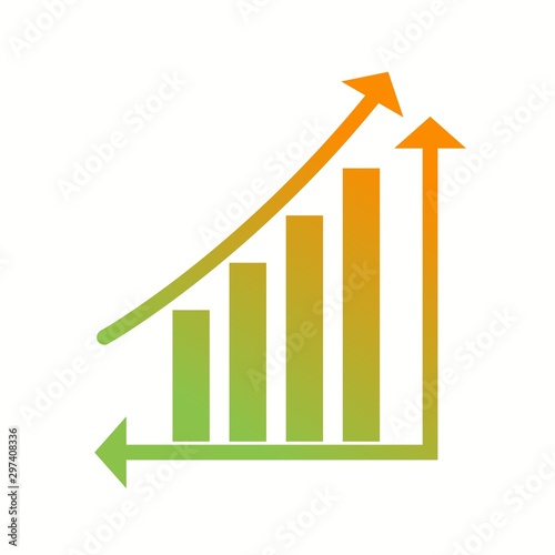 Beautiful Ascending bar Vector Glyph icon