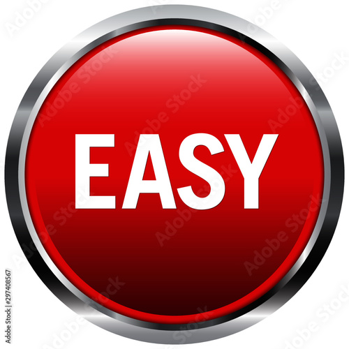 Chrome Easy Button Red