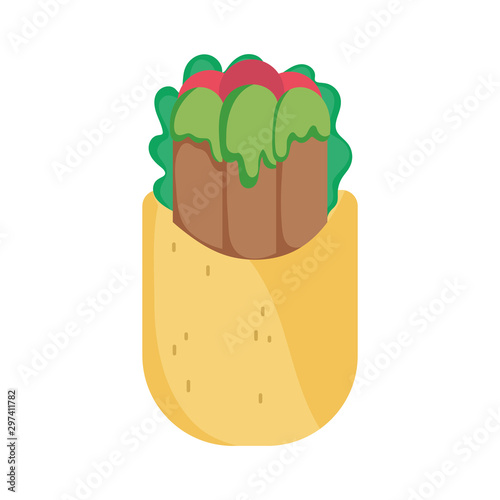 burrito fresh food tradition mexico icon