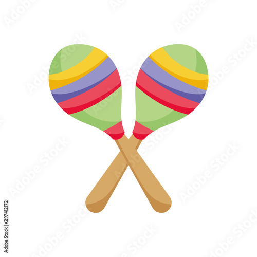 music maracas instrument mexico icon