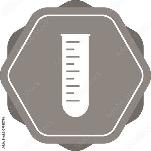 Beautiful Test tube Vector Glyph icon
