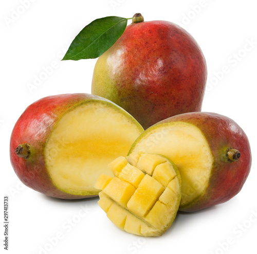 Isolated image of mango close-up
