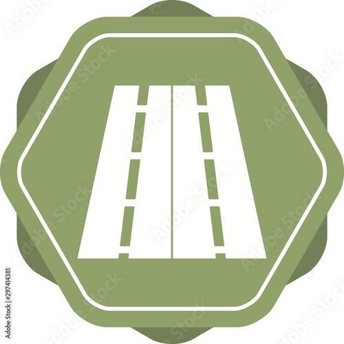 Beautiful Highway Vector Glyph icon