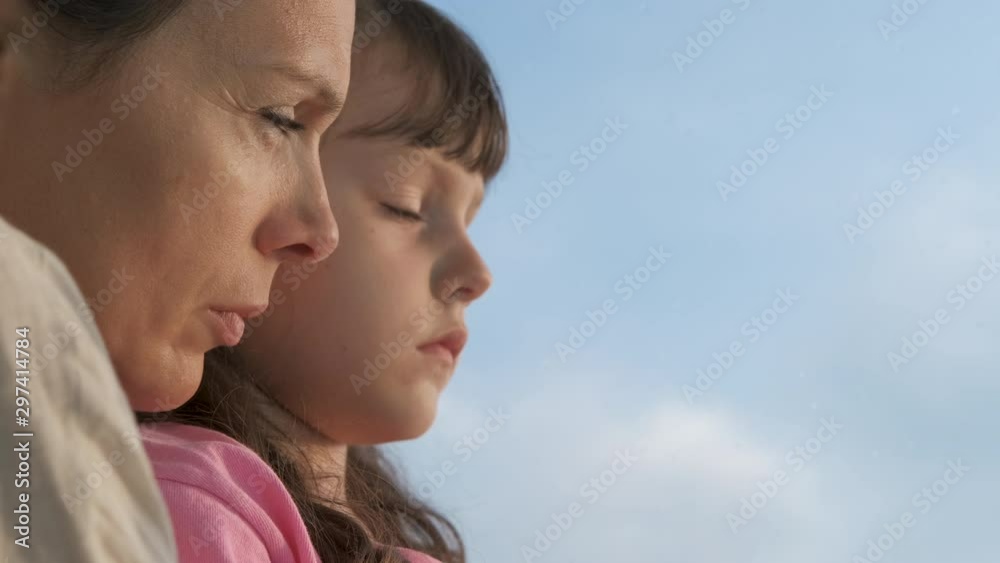 Together with mum on air.