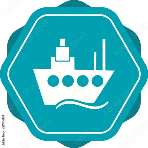 Beautiful Ship Vector Glyph Icon