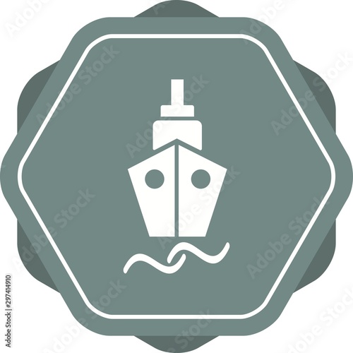 Beautiful Ship Vector Glyph Icon