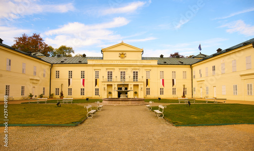 State chateau Kynzvart is situated in small city Lazne Kynzvart (Bad Königswart) near the famous czech spa town Marianske Lazne (Marienbad) - Czech Republic  © jindrich