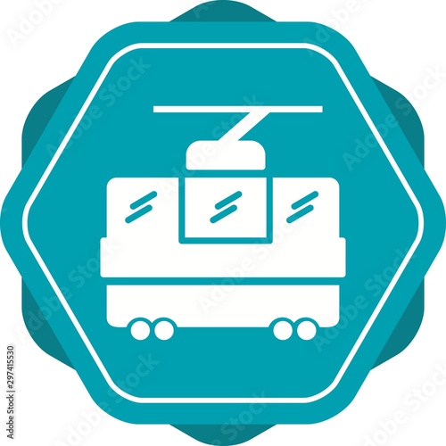 Beautiful Chairlift Vector Glyph Icon
