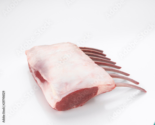 raw rack of lamb French cap