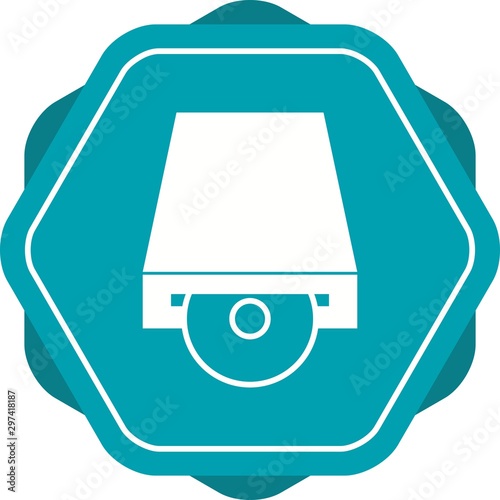 Beautiful Cd Rom Vector Glyph icon