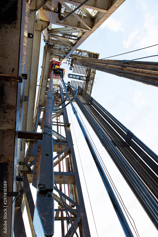Oil Well Drilling Rig Inside View