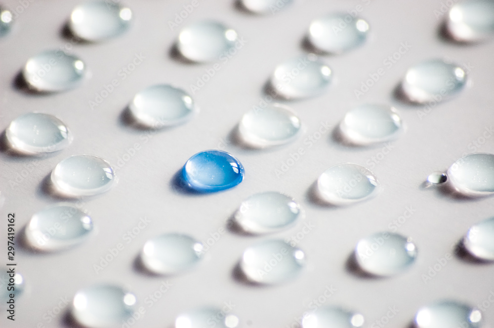 water drops on white background water drops on white background