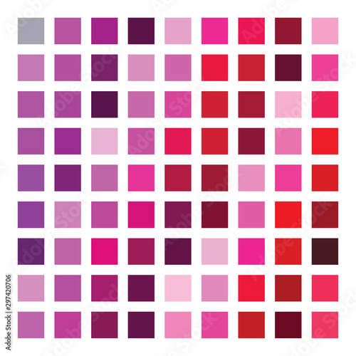 Purple color palette vector illustration