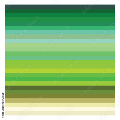 Green color palette vector illustration