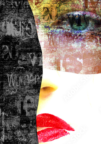 Contemporary art fashion wo...