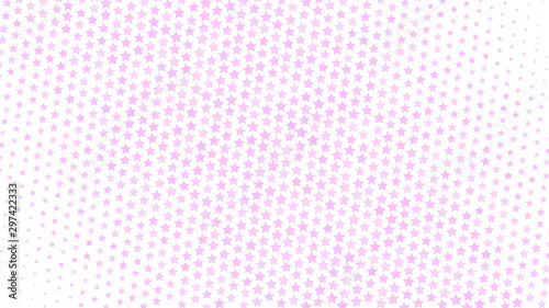 Abstract halftone gradient background of small stars  purple on white