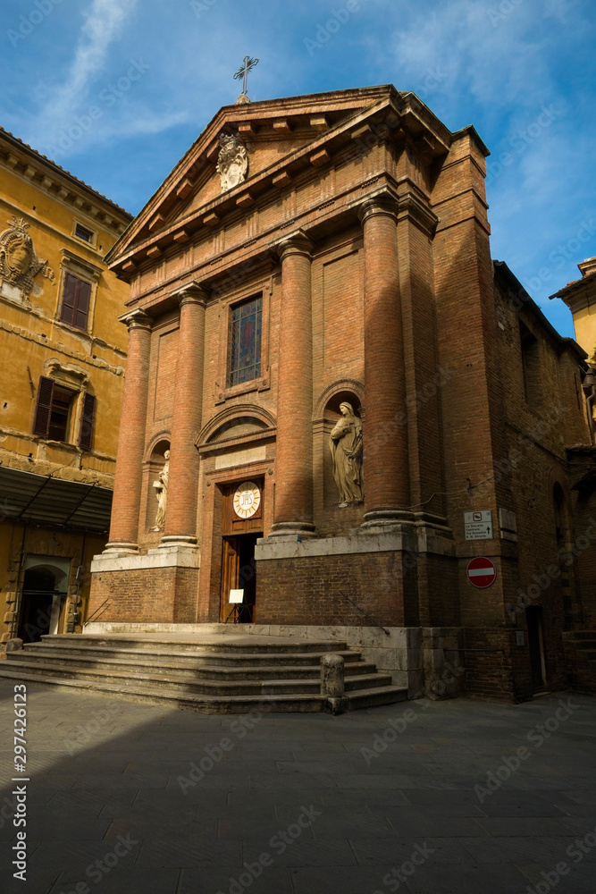 Church of St. Christopher (Divi Christophori) in Siena, Italy.
