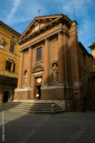 Church of St. Christopher (Divi Christophori) in Siena, Italy.
