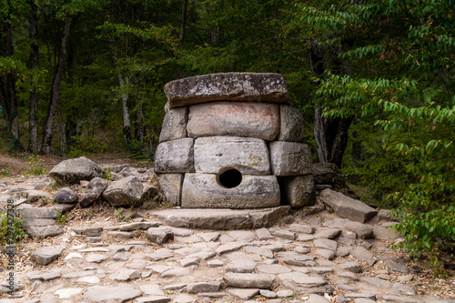 Gelendzhik district, ancient dolmens in the valley of the river Zhane.