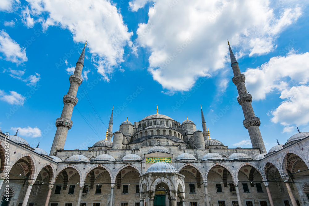 Fotografie Eyup sultan Mosque with 4 minarets