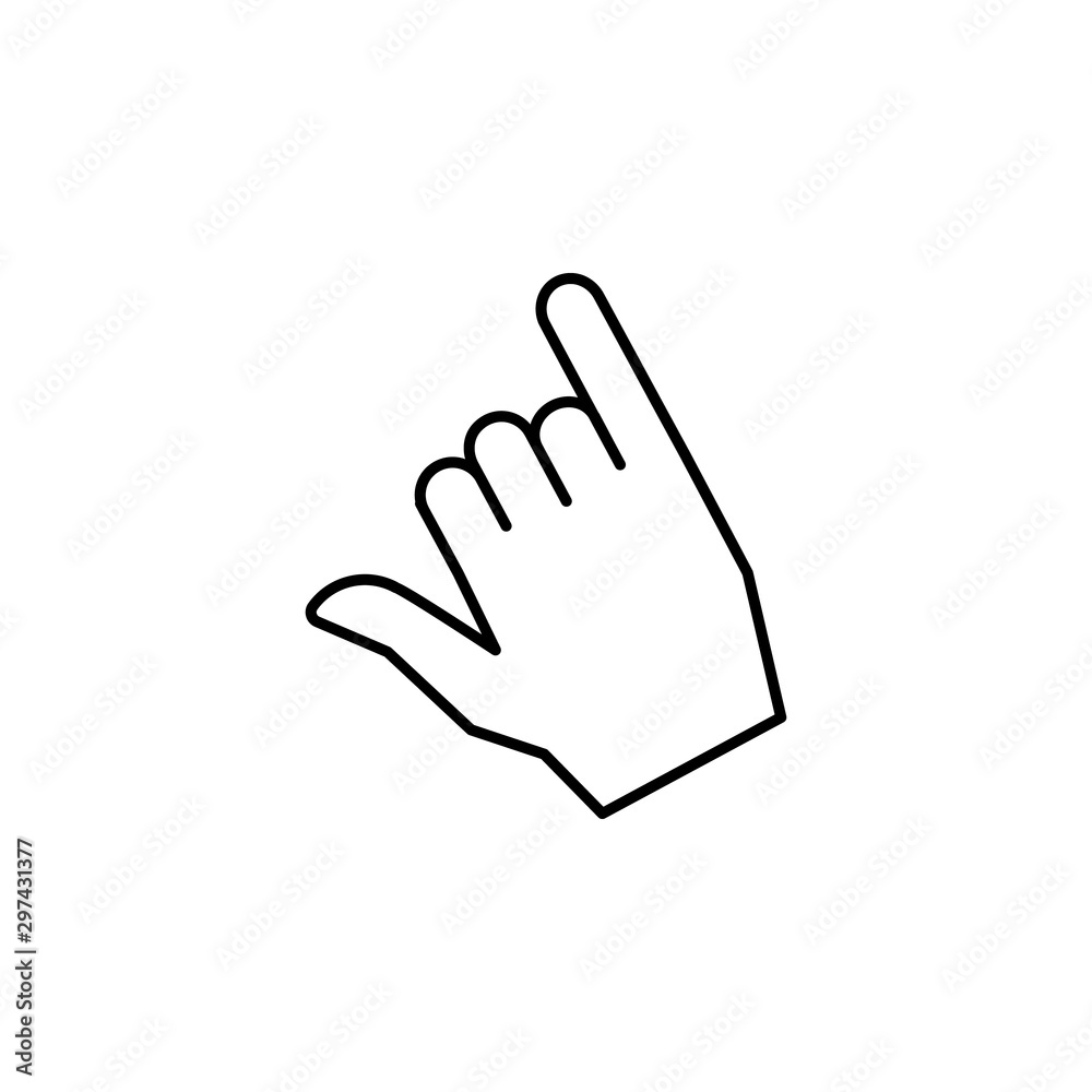 Shake hand gesture icon. Simple line, outline vector of hand icons for ui and ux, website or mobile application Shake hand gesture icon. Simple line, outline vector of hand icons for ui and ux, website or mobile application