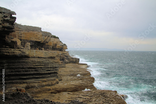 Rock Platform Near Gosangs Tunnel on Beecroft Peninsula Australia photo