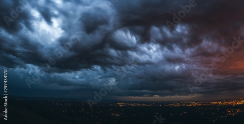 Storm over the city