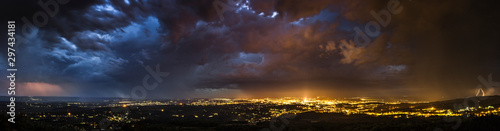 Storm over the city