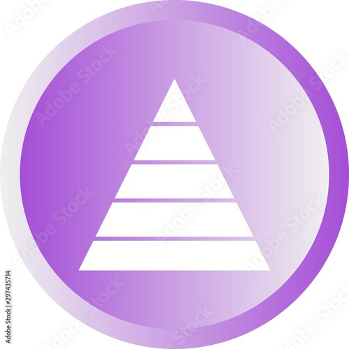 Beautiful Triangle Vector Glyph icon