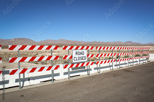 Road Closed sign