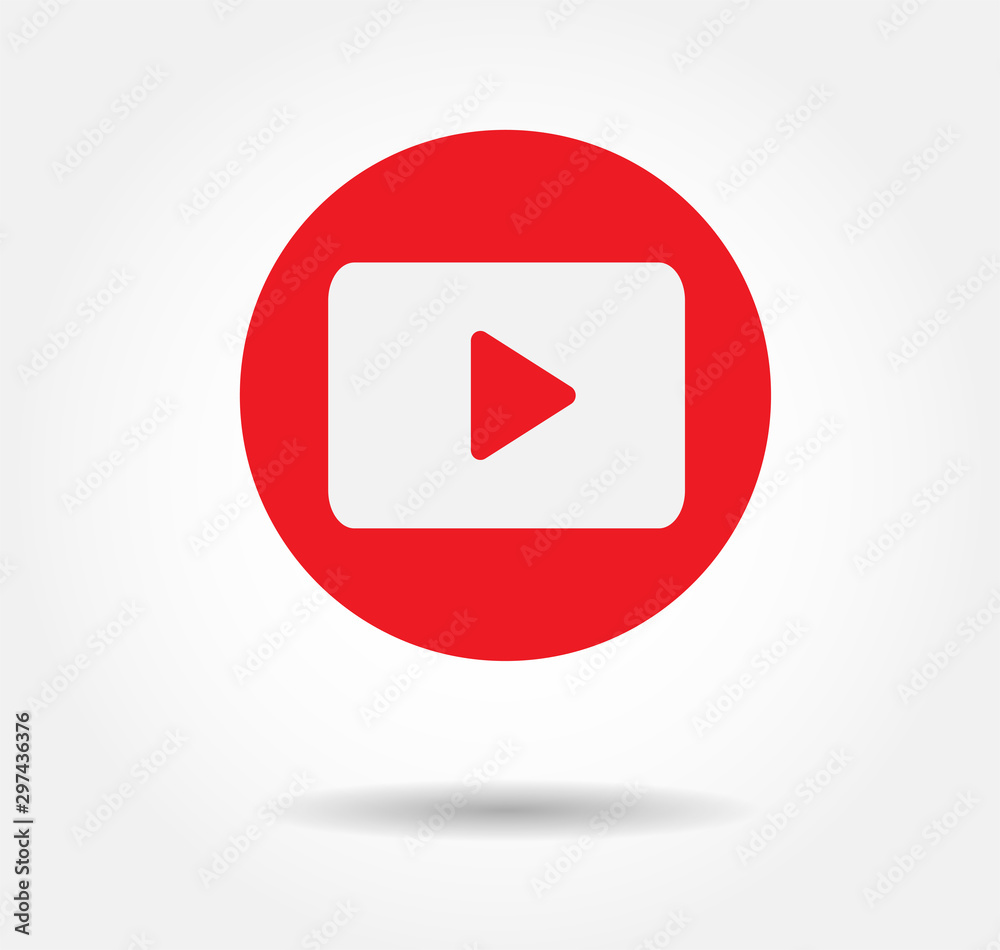 Youtube Logo Youtube Icon Youtube Button Vector Editorial Stock 