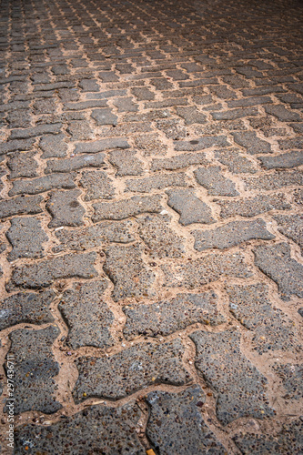cobbled floor of the old city resists the passage of time