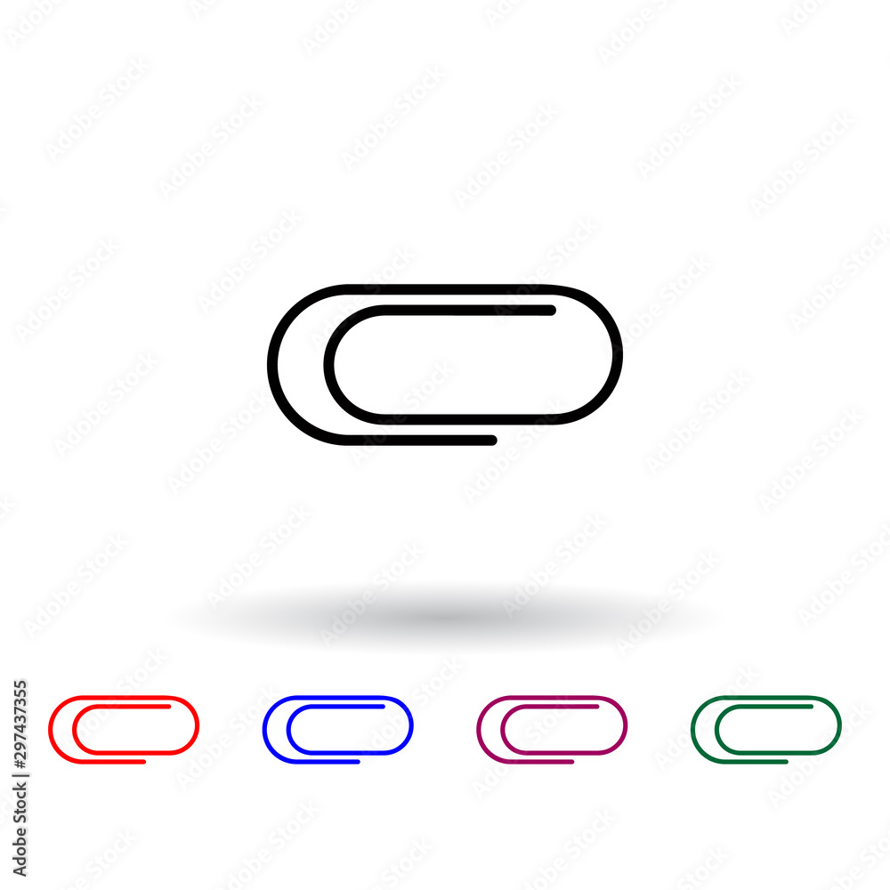 clip multi color icon. Elements of university life set. Simple icon for websites, web design, mobile app, info graphics clip multi color icon. Elements of university life set. Simple icon for websites, web design, mobile app, info graphics