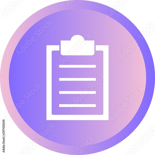 Beautiful Sheet Vector Glyph icon