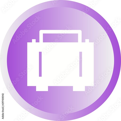 Beautiful Bag Vector Glyph icon