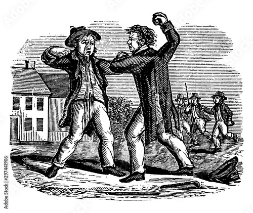 It Costs More to Revenge Injuries than to Bear Them, vintage illustration