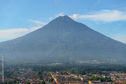 El volcán de Agua en Guatemala está dormido.