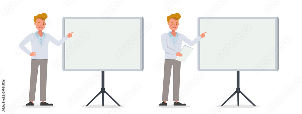 Businessman working character vector design no71 Businessman working character vector design no71