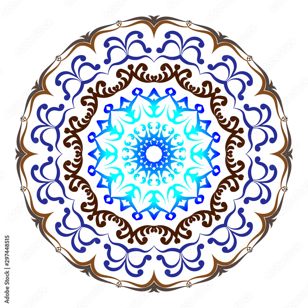 Mandala pattern black and white good mood Mandala pattern black and white good mood