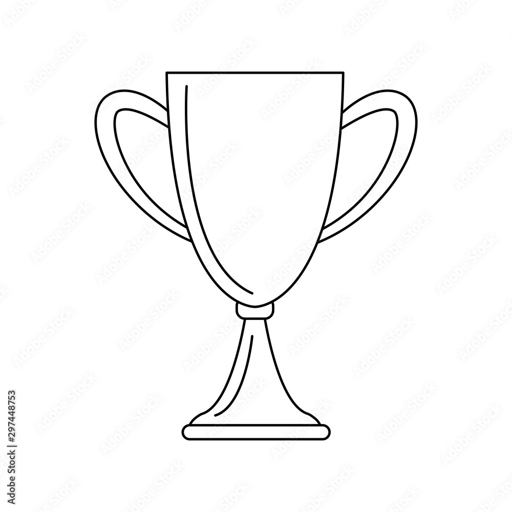 trophy icon image, flat design trophy icon image, flat design