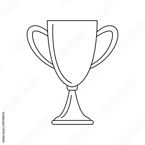 trophy icon image, flat design