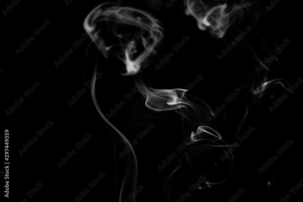 Smoke Isolated on Black Smoke Isolated on Black