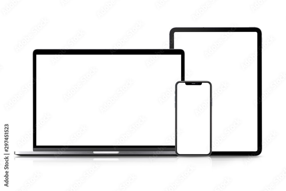 ノートパソコン、スマートフォン、タブレット端末の画面合成用素材 ノートパソコン、スマートフォン、タブレット端末の画面合成用素材